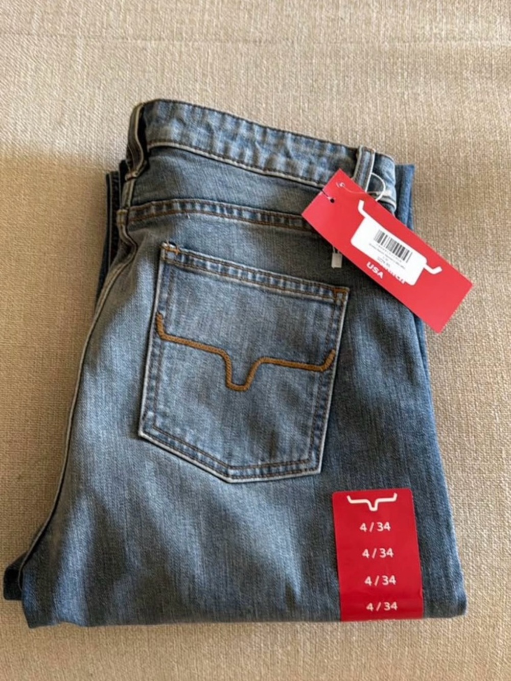 Kimes Ranch Women's Blue Denim Jeans with Contrast Stitching